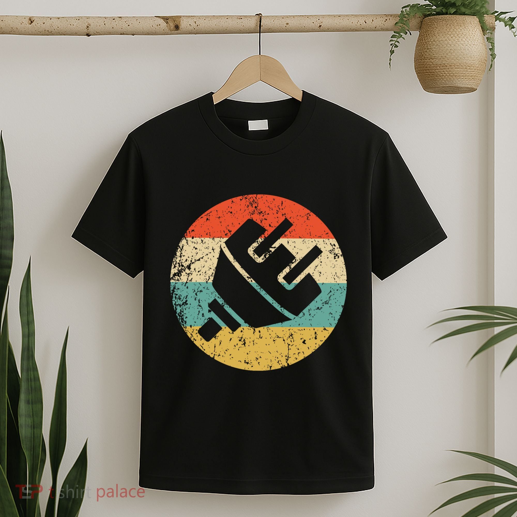 Electrician Vintage Retro Electric Plug T-Shirt