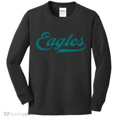 Eagles Vintage Retro Kids Long Sleeve Shirt