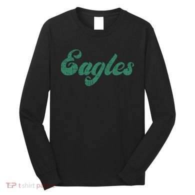 Eagles Vintage Retro Long Sleeve Shirt
