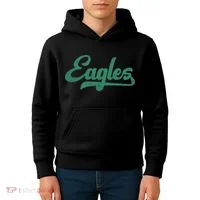 Eagles Vintage Retro Kids Hoodie thumb 4
