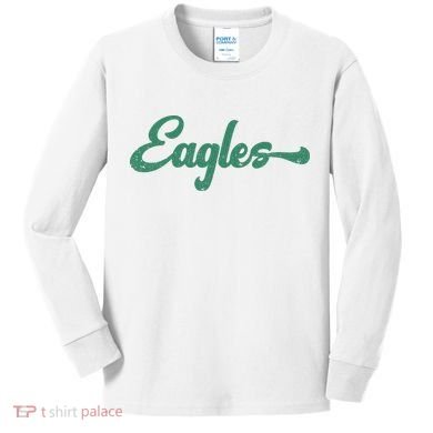 Eagles Vintage Retro Kids Long Sleeve Shirt