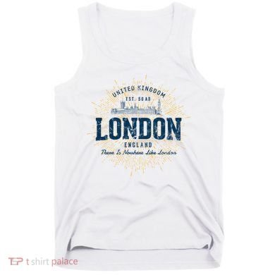 England Vacation Souvenir Vintage London Tank Top