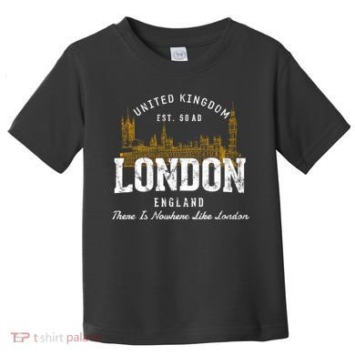 England Vacation Souvenir Vintage London Toddler T-Shirt