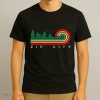 Evergreen Vintage Stripes Zip City Alabama T-Shirt thumb 3