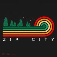 Evergreen Vintage Stripes Zip City Alabama T-Shirt thumb 7