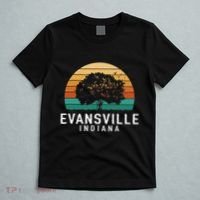Evansville Vintage Sunset Indiana Souvenir T-Shirt thumb 5