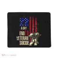 End Veteran Suicide Awareness 22 A Day Patriotic Us Flag Mousepad thumb 0