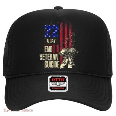 End Veteran Suicide Awareness 22 A Day Patriotic Us Flag Hat