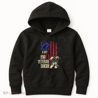 End Veteran Suicide Awareness 22 A Day Patriotic Us Flag Kids Hoodie thumb 0
