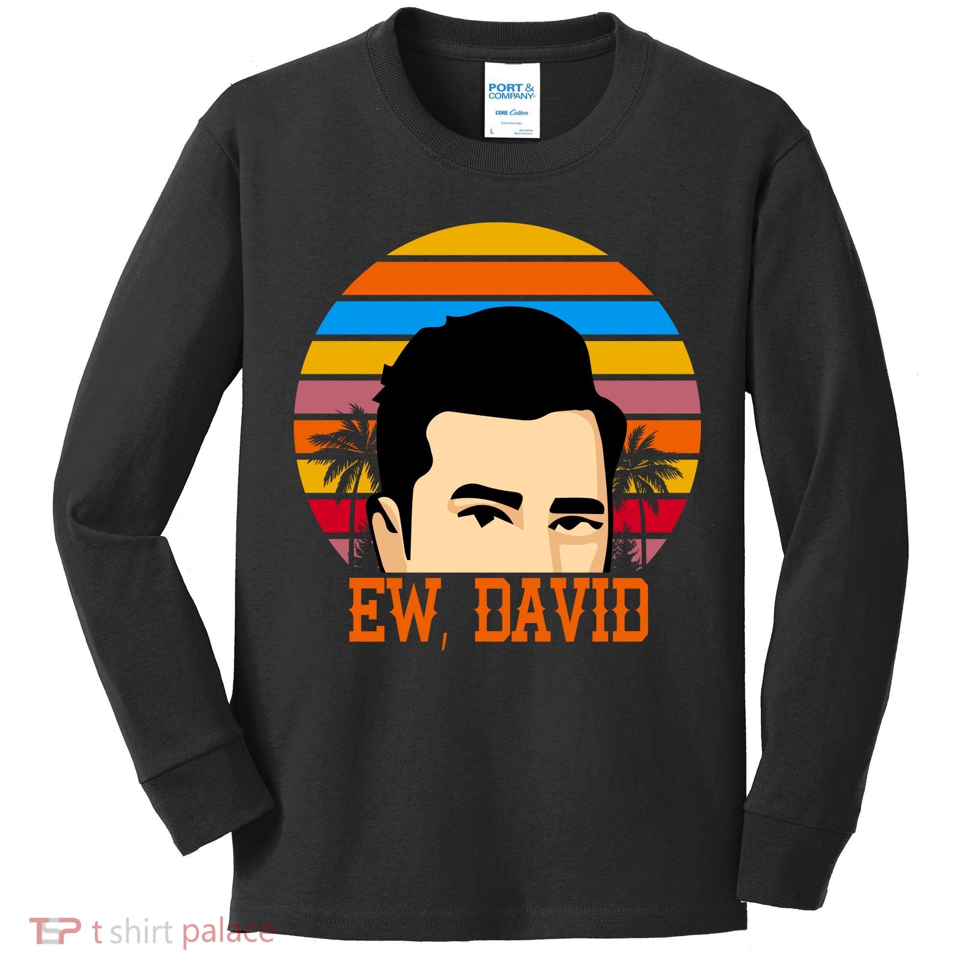 Ew, David Kids Long Sleeve Shirt