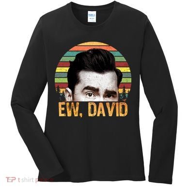 Ew David Funny Retro Women's Long Sleeve Shirt