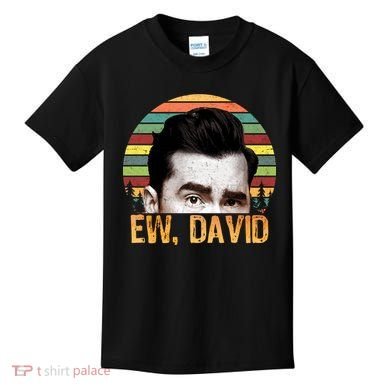 Ew David Funny Retro Kids T-Shirt