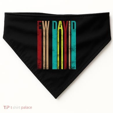 Ew David Retro Logo USA-Made Doggie Bandana