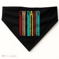 Ew David Retro Logo USA-Made Doggie Bandana thumb 0