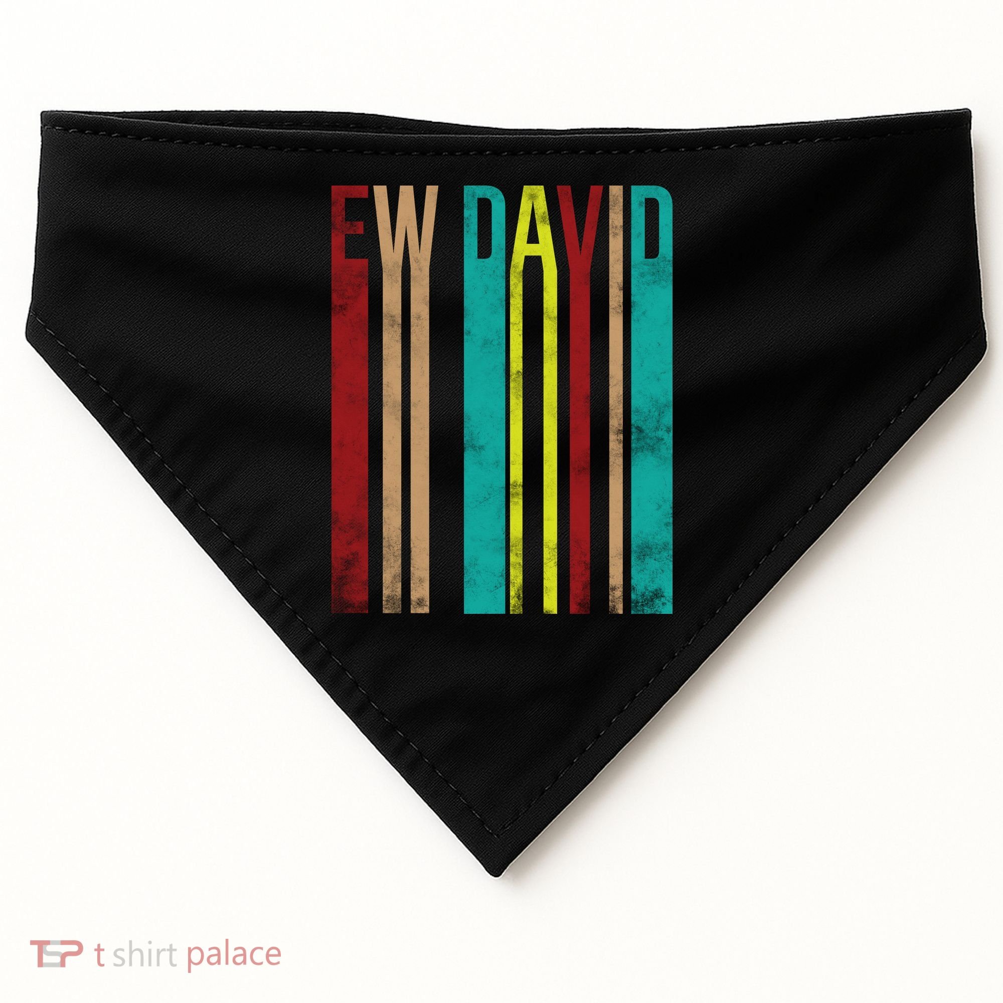 Ew David Retro Logo USA-Made Doggie Bandana