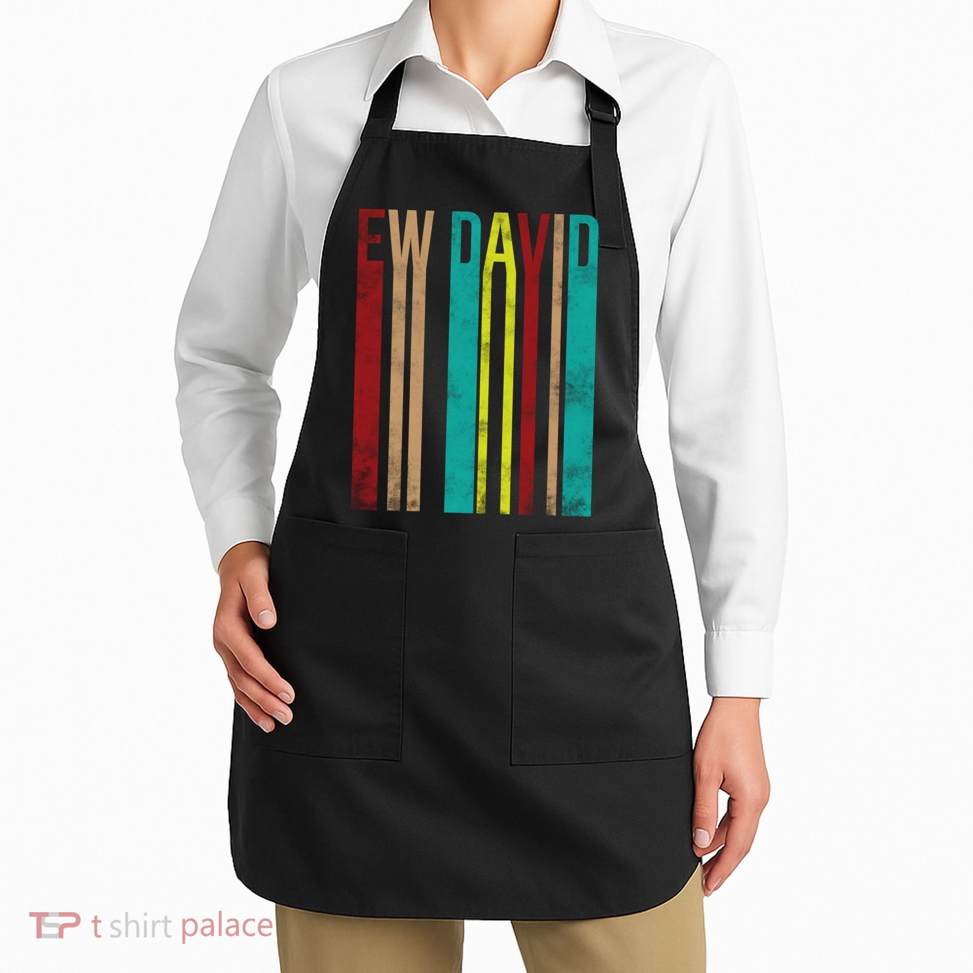 Ew David Retro Logo Apron