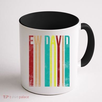 Ew David Retro Logo Coffee Mug back