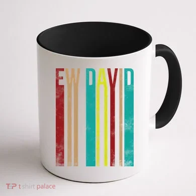 Ew David Retro Logo Coffee Mug back