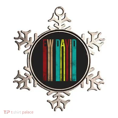 Ew David Retro Logo Ornament