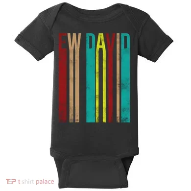 Ew David Retro Logo Baby Bodysuit