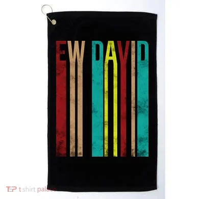 Ew David Retro Logo Golf Towel