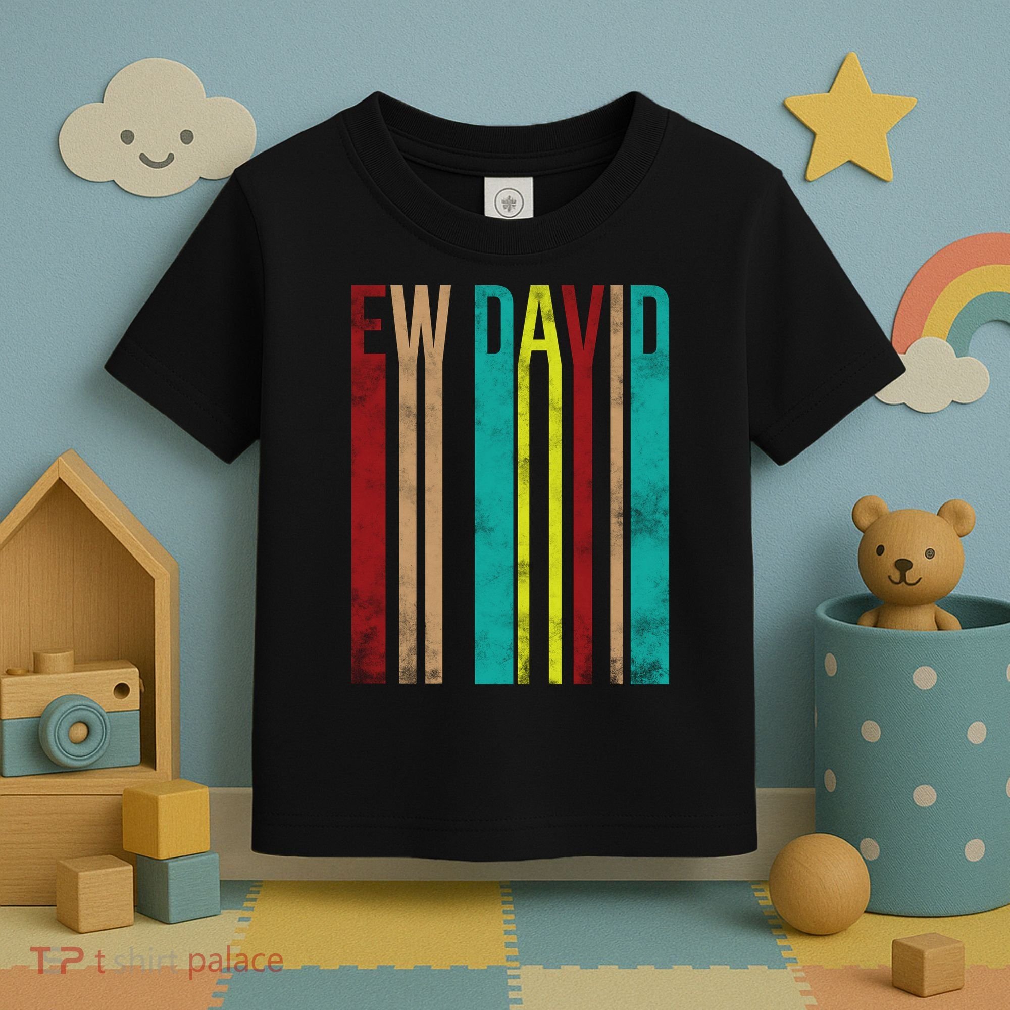 Ew David Retro Logo Toddler T-Shirt