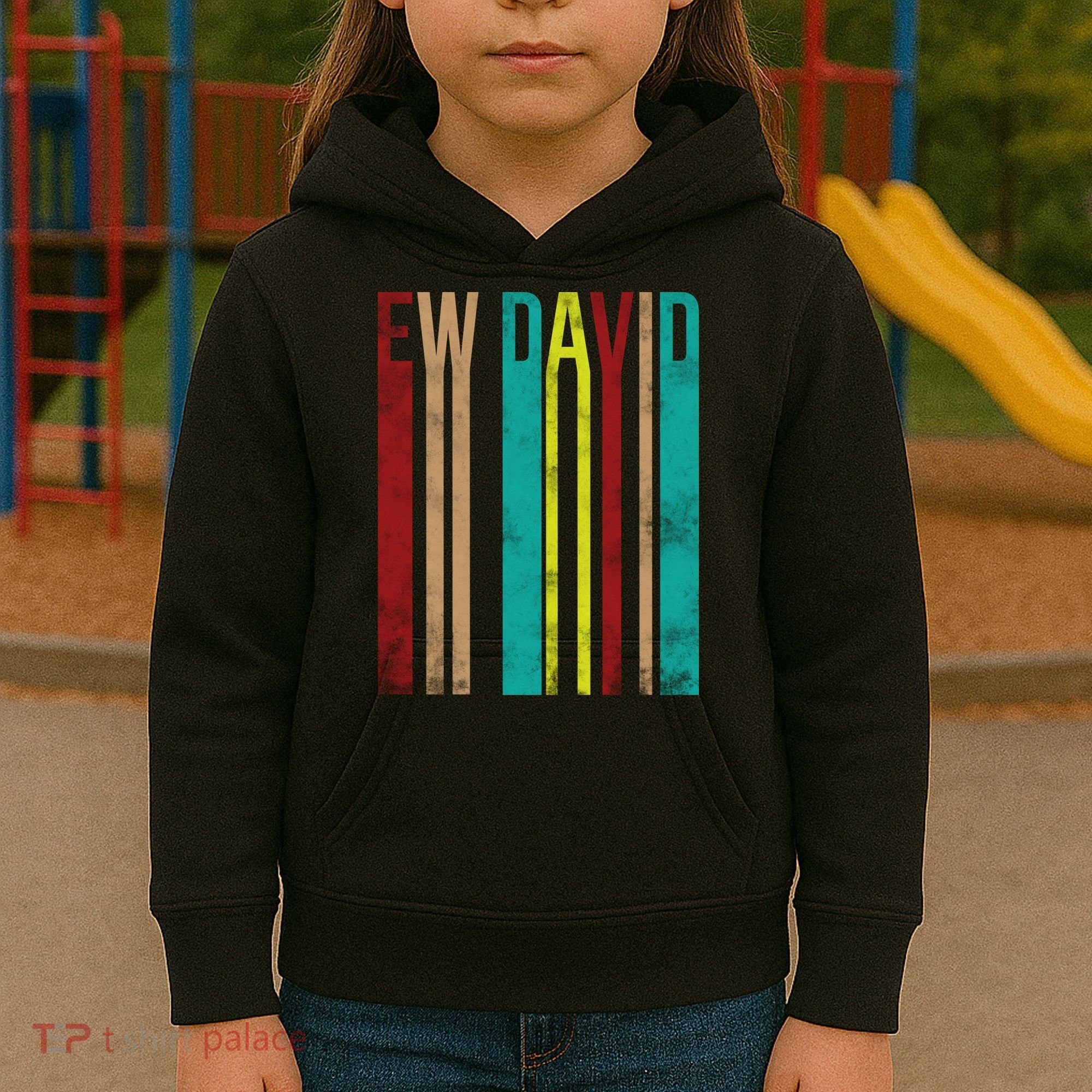 Ew David Retro Logo Kids Hoodie