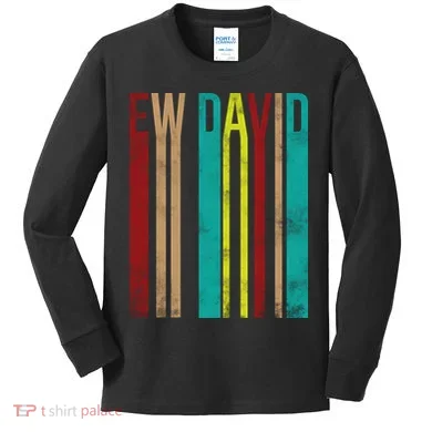 Ew David Retro Logo Kids Long Sleeve Shirt