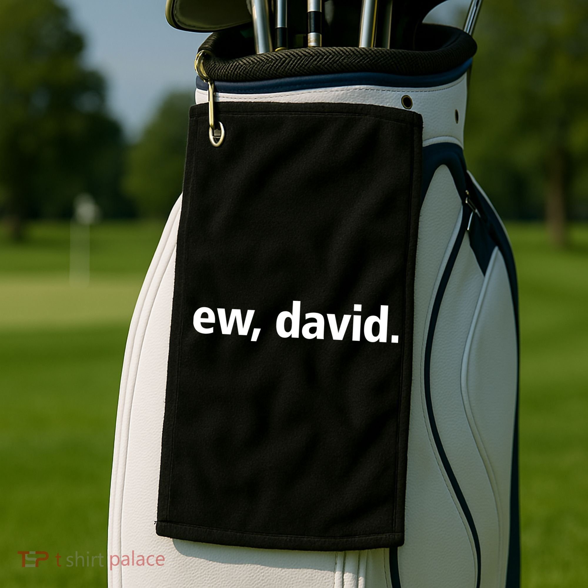 Ew David Simple Logo Golf Towel