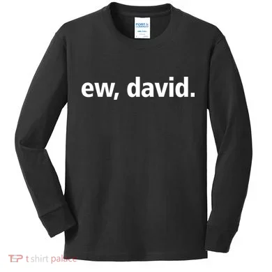 Ew David Simple Logo Kids Long Sleeve Shirt