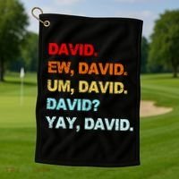 Ew David Yay David Golf Towel thumb 1