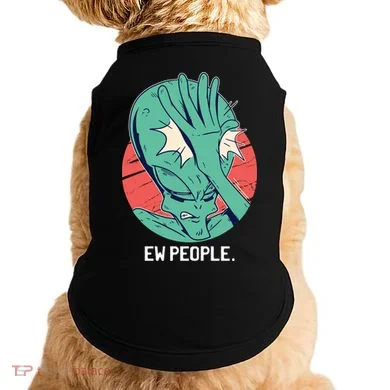 Ew People Alien Facepalm Doggie Tank