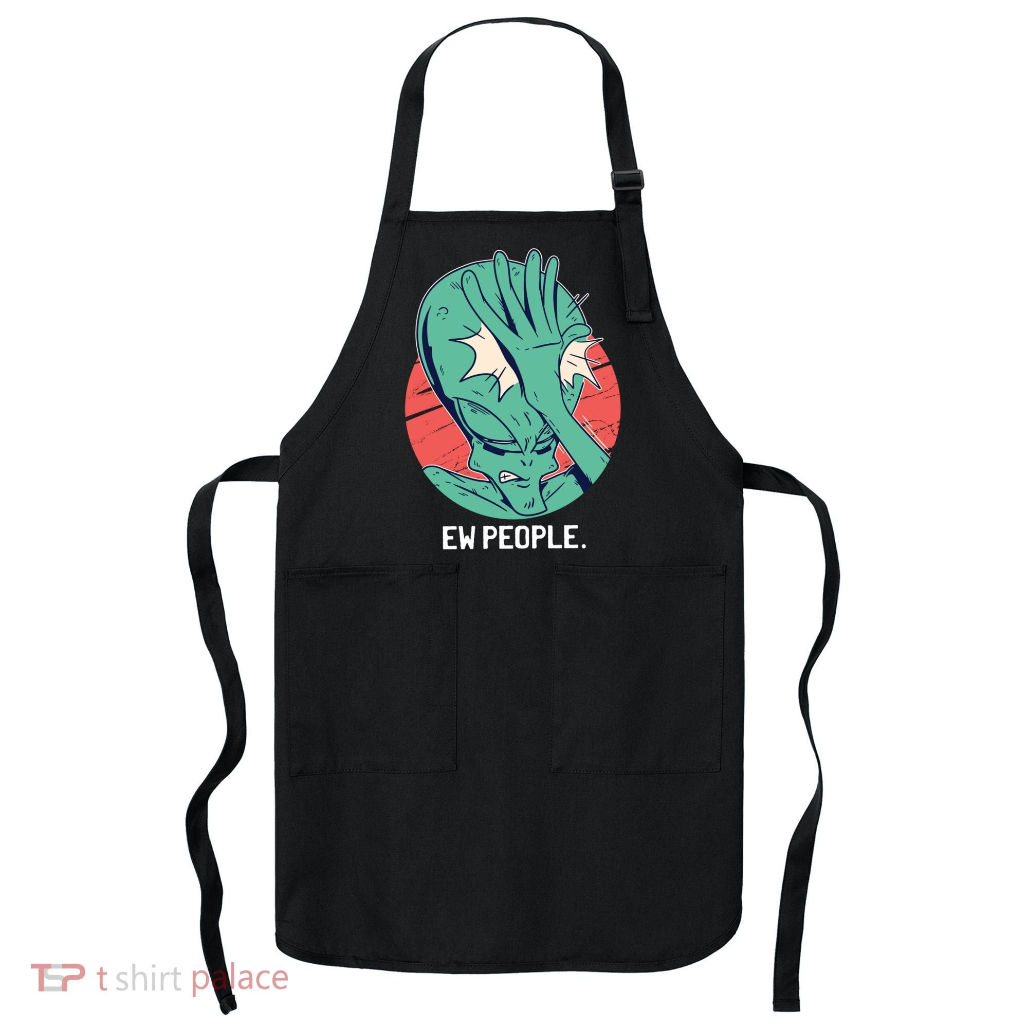 Ew People Alien Facepalm Apron