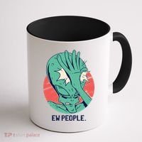 Ew People Alien Facepalm Coffee Mug thumb 1