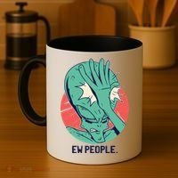 Ew People Alien Facepalm Coffee Mug thumb 4