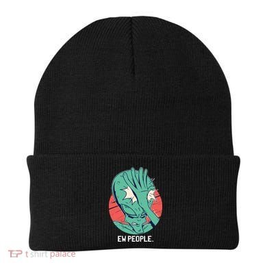 Ew People Alien Facepalm Beanie
