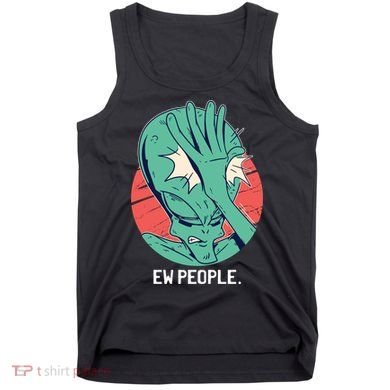Ew People Alien Facepalm Tank Top