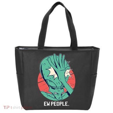 Ew People Alien Facepalm Tote Bag