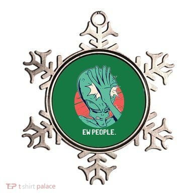 Ew People Alien Facepalm Ornament