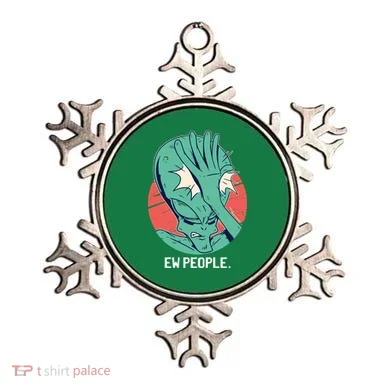 Ew People Alien Facepalm Ornament