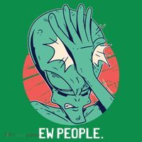 Ew People Alien Facepalm Kids Sweatshirt thumb 2