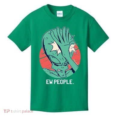 Ew People Alien Facepalm Kids T-Shirt