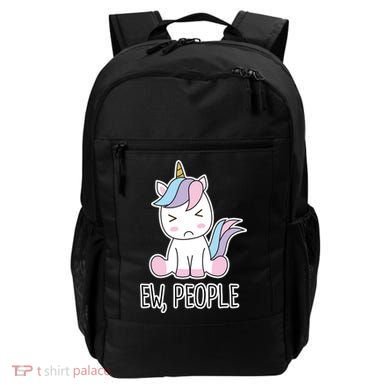 Ew People Funny Cute Unicorn Backpack