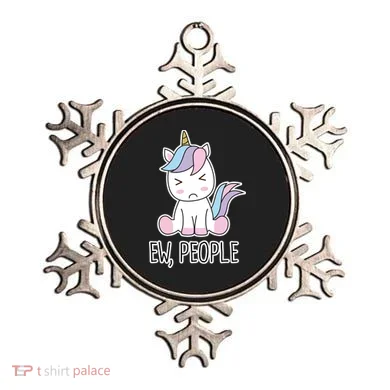 Ew People Funny Cute Unicorn Ornament