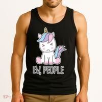Ew People Funny Cute Unicorn Tank Top thumb 3