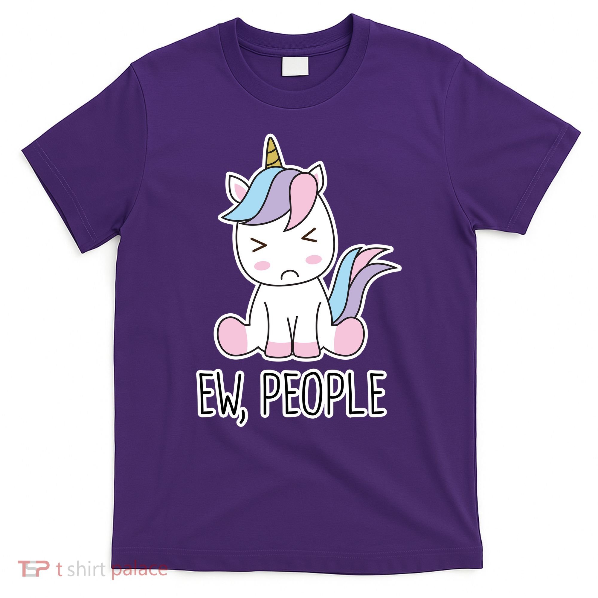 Ew People Funny Cute Unicorn T-Shirt
