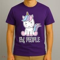 Ew People Funny Cute Unicorn T-Shirt thumb 3