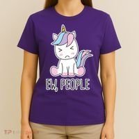 Ew People Funny Cute Unicorn T-Shirt thumb 4