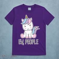 Ew People Funny Cute Unicorn T-Shirt thumb 5