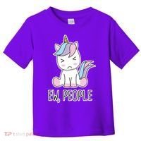 Ew People Funny Cute Unicorn Toddler T-Shirt thumb 0